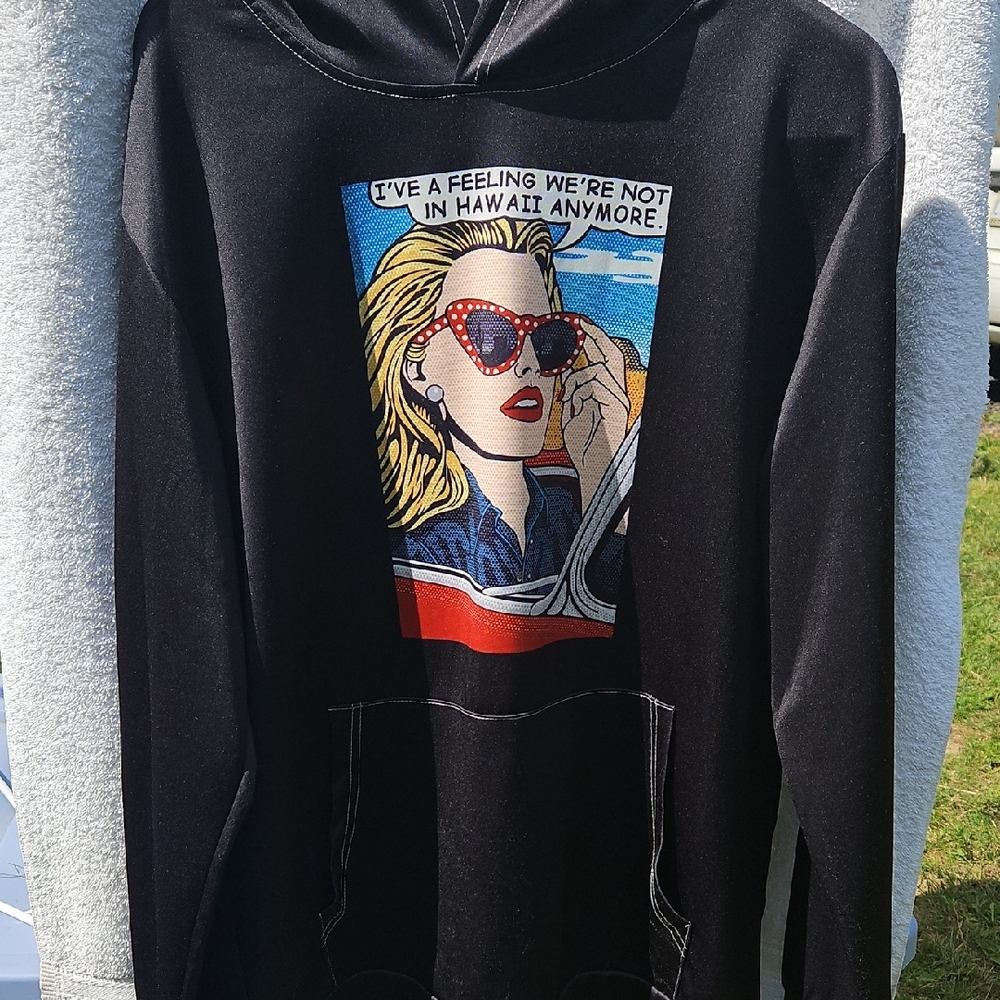 ROMWE Black‎ Graphic Sweater